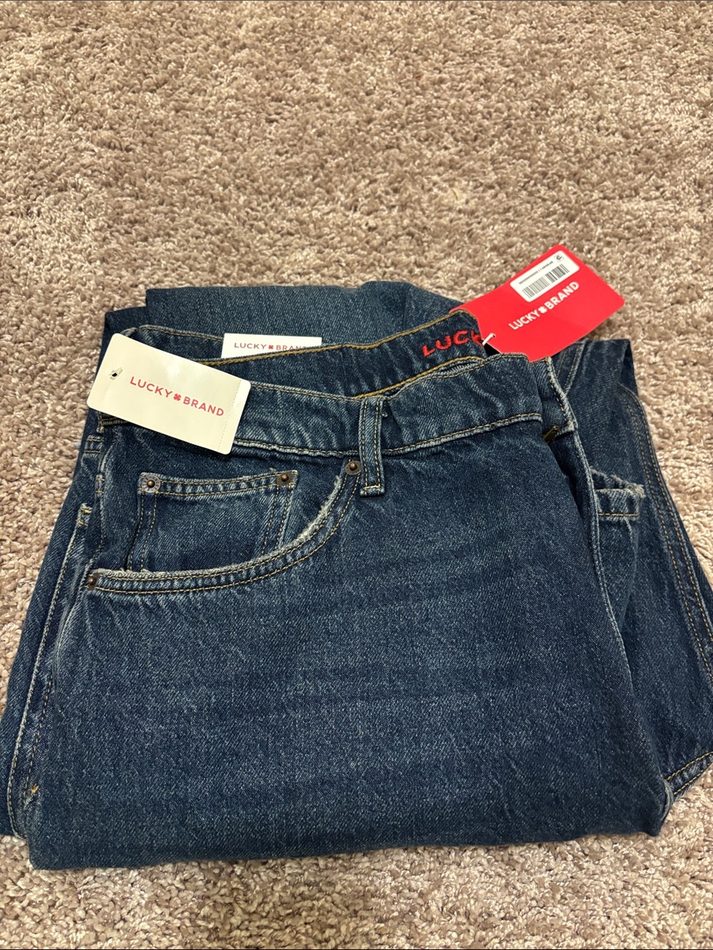 Silhouettes Lucky Brand Barrel Wide Leg Women's Indigo Jeans Carpenter